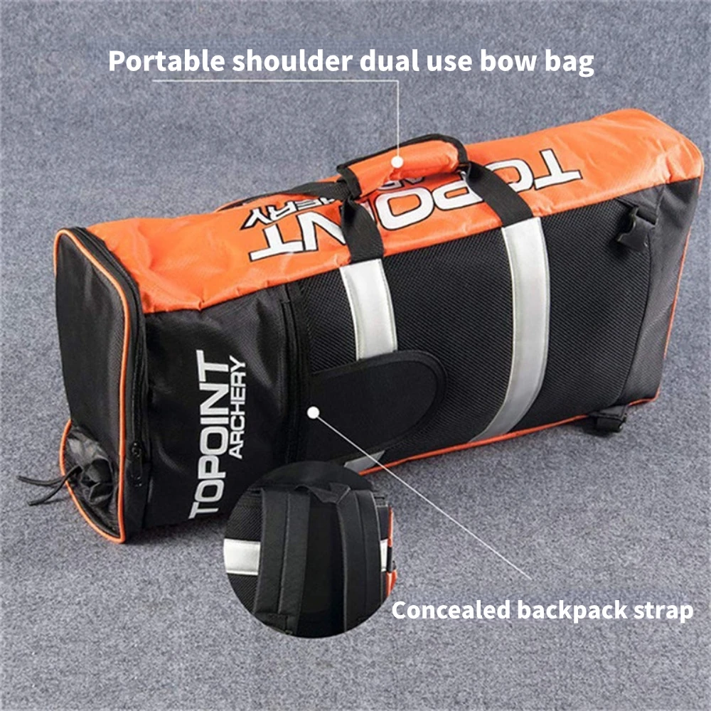 Archery Recurve Bow Bag Portable Takedown Case Portable Backpack with Arrow Quiver Outdoor Handbag Hunting Shooting Accessories